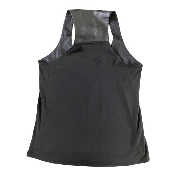 Mason Tank Top with Lamb Leather accent Panel - Picture 8 of 10